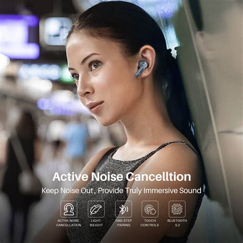 TOZO NC2 Hybrid Active Noise Cancelling Wireless Earbuds Bluetooth 5.2 Deep Bass | eBay