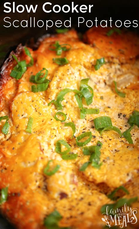 Slow Cooker Scalloped Potatoes - Family Fresh Meals