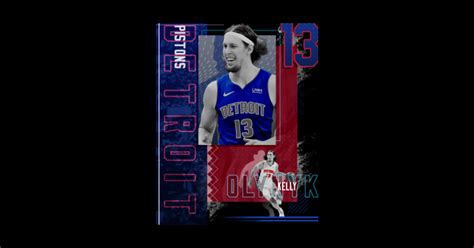 Kelly Olynyk Basketball Paper Poster Pistons 2 - Kelly Olynyk - Sticker | TeePublic