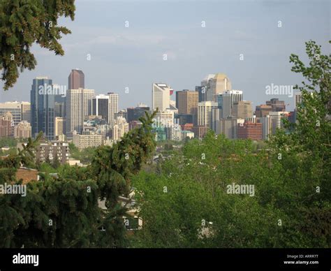 Skyline of downtown Calgary Alberta Canada Stock Photo - Alamy