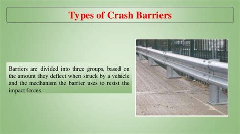 What are the Crash Barrier types?