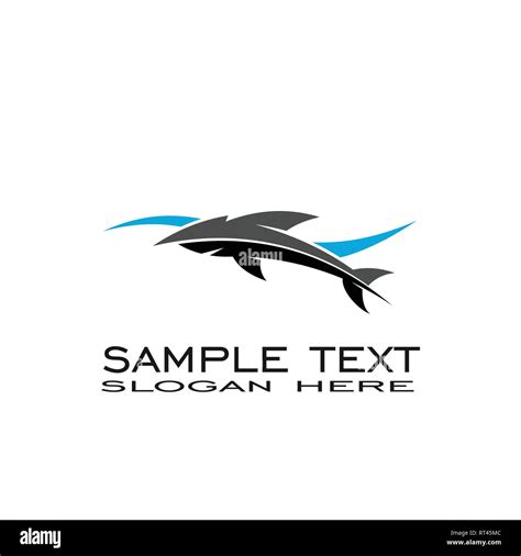 Fish logo design, fish and wave vector graphic design Stock Vector ...