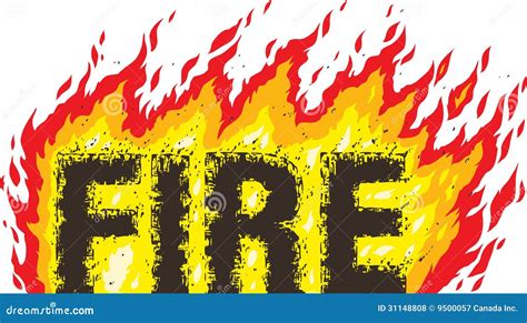 Fire Word Pop Art Style Vector Illustration | CartoonDealer.com #95720614