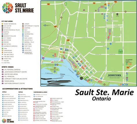 Sault Ste. Marie Tourist Map - Ontheworldmap.com