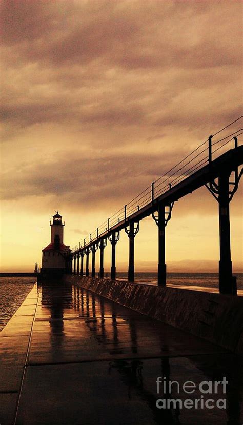 Michigan City Lighthouse Photograph by Scott D Van Osdol | Fine Art America