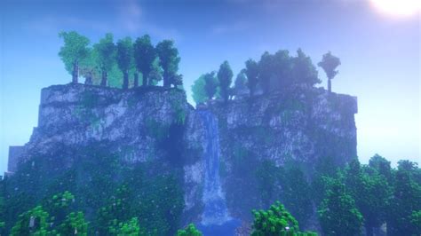 My waterfall I built a while back : Minecraft