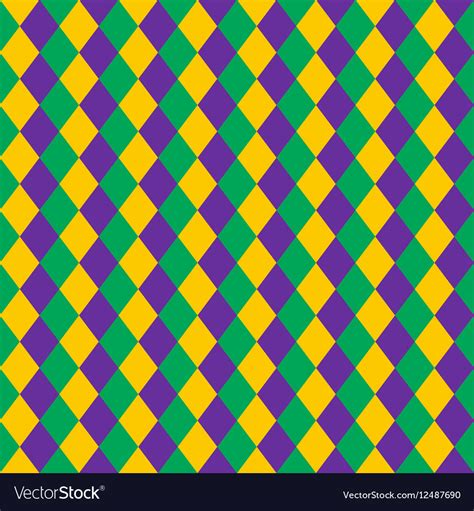 Mardi Gras Seamless Pattern Royalty Free Vector Image