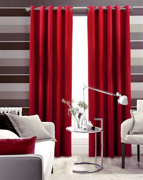 25 Wonderful Red Curtains for Living Room - Home, Family, Style and Art ...