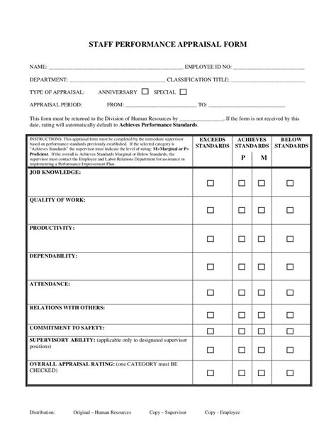 2024 Employee Evaluation Form - Fillable, Printable PDF & Forms | Handypdf