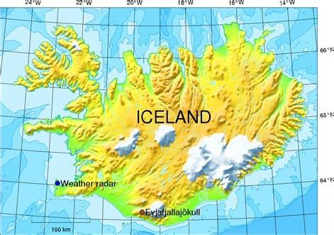 Eyjafjallajokull Volcano Map