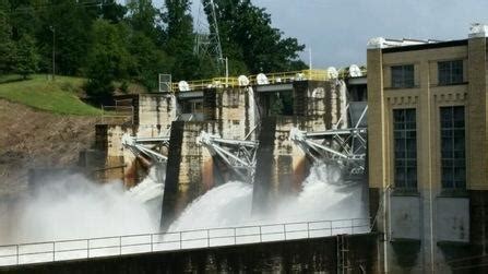 Industrial History: 1940 15mw Buzzard Roost Dam on Saluda River and Lake Greenwood near ...