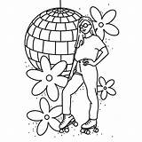 Disco Coloring Pages  Coloring Nation sketch template