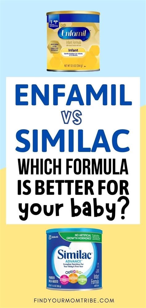 Enfamil Vs Similac: Which Formula Is Better For Your Baby? | Formula milk, Baby formula, Baby ...