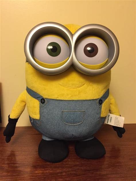 MINIONS Movie Jumbo Talking Minion Bob Plush Doll 15" Giant Stuffed ...