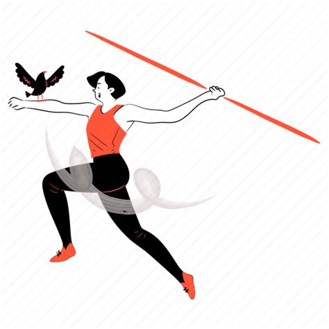 Sports, and, fitness, spear, throw, olympics, sport illustration ...