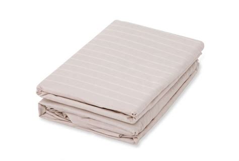 300TC Luxury Organic Cotton Sateen Sheet Set (Striped) - Sleeping Organic