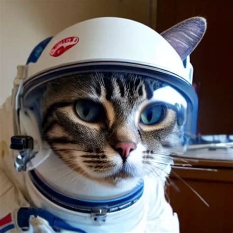 a cat wearing an astronaut helmet | Stable Diffusion