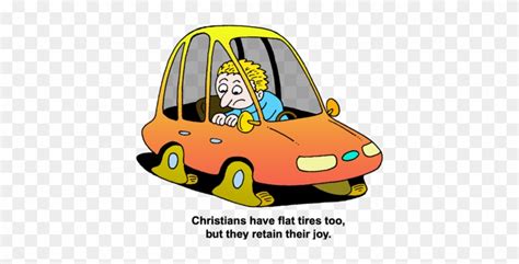 Flat Tires - Cartoon Car Flat Tire - Free Transparent PNG Clipart Images Download