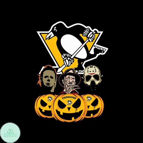 Pittsburgh Penguins Halloween Horror Movie Pumpkin Svg, Jaso | Inspire ...