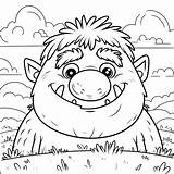 Friendly Ogre coloring Page  Download Print Or Color Online For Free sketch template