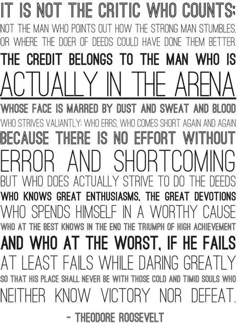 Man in the Arena Print PDF Version | Etsy (With images) | Roosevelt ...