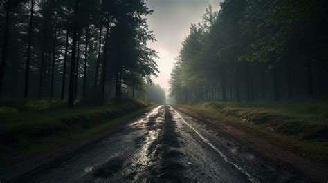 Dark Forest Road Stock Photos, Images and Backgrounds for Free Download