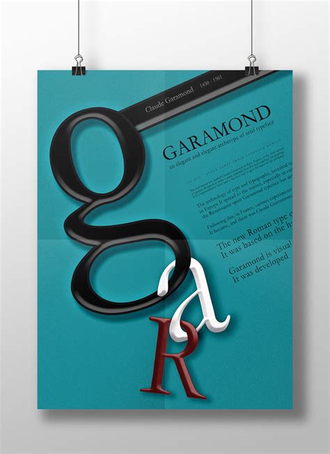 Garamond Typography Poster on Behance