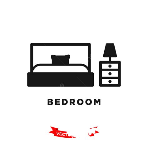 Bedroom Flat Vector PNG Images, Bedroom Icon In Trendy Flat Style, Room, Travel, Relax PNG Image ...