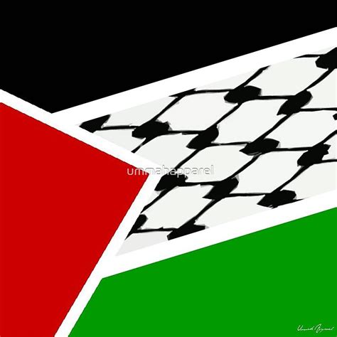 "Palestine Keffiyeh Flag" by ummahapparel | Redbubble