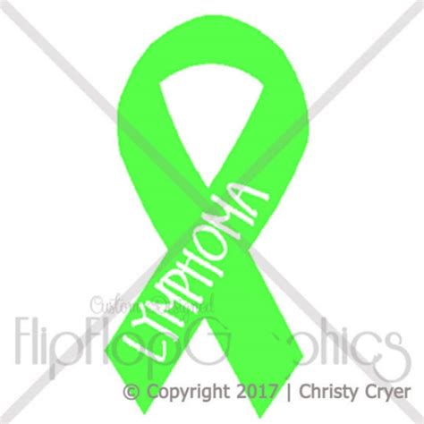 Lime Green Awareness Ribbon Lymphoma Vinyl Graphic Sticker - Etsy