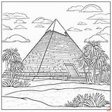 Printable Pyramid Coloring Pages Free For Kids And Adults sketch template