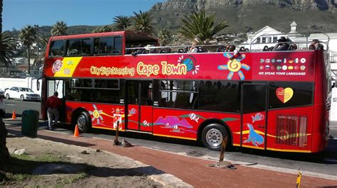 City sightseeing on the Red Bus in Cape Town South Africa