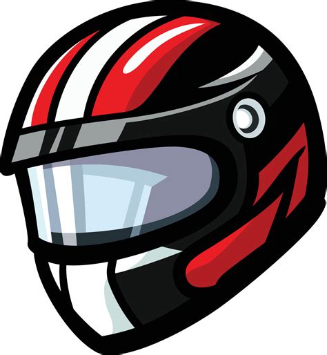 Protective motorsports safety helmet clip art vector illustration. 24319323 Vector Art at Vecteezy