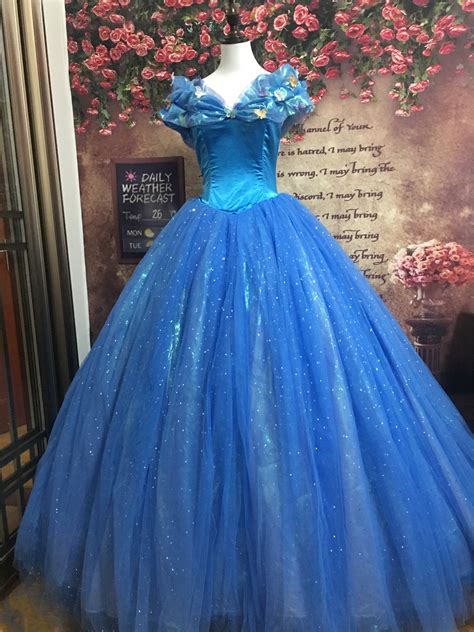 Blue Cinderella Costume Cinderella Dress Cosplay Costume - Etsy