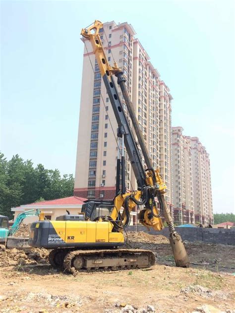 TYSIM KR80A Hydraulic Rotary Bored Piling Rig Machine With 80 KN.M Max Torque Bored Hole Pile ...