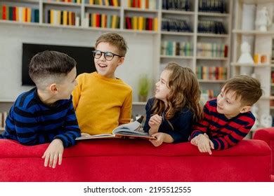 School Children Library Reading Books Doing Stock Photo 2195512555 | Shutterstock