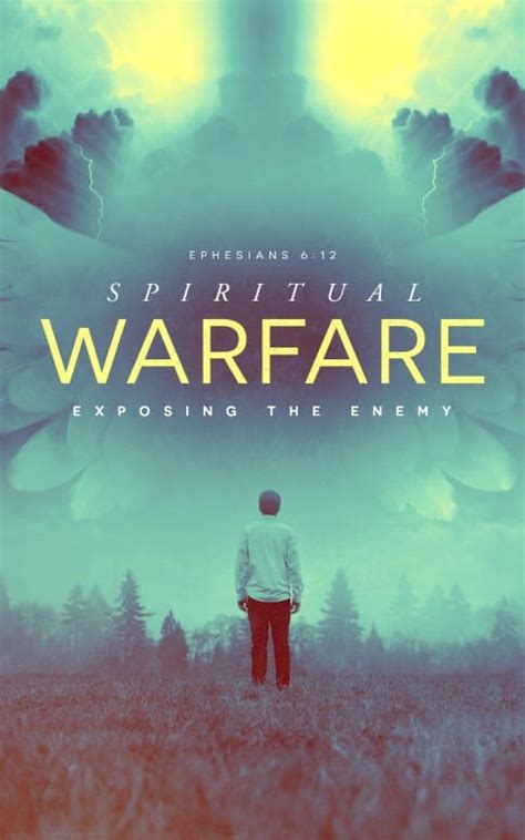 Spiritual Warfare Church Bulletin Cover – ShareFaith Media