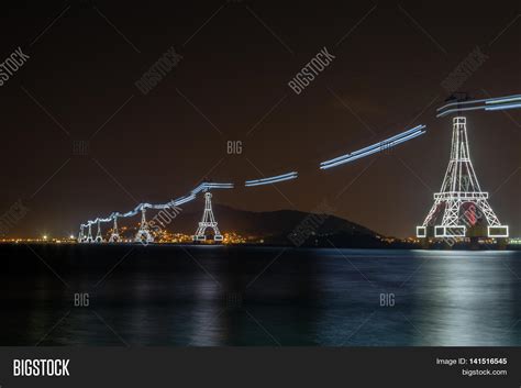 Night Cable Car Over Image & Photo (Free Trial) | Bigstock