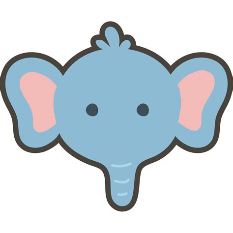 Elephant face animal cartoon 11458698 PNG