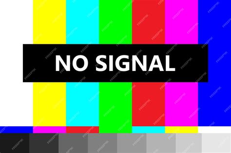 Premium Vector | No signal old tv screen