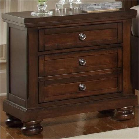 530-226 Vaughan Bassett Furniture Nightstand - Dark Cherry