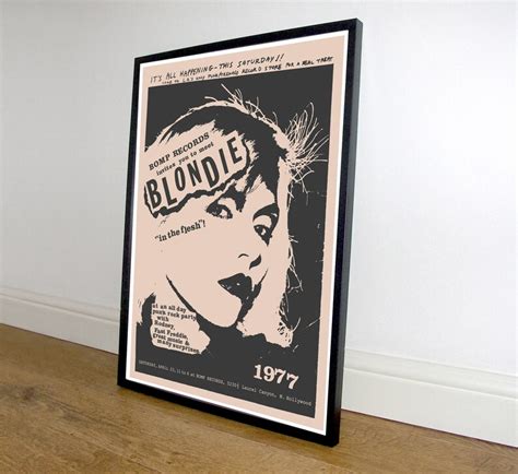 Punk Poster Blondie Poster 1977 Debbie Harry New York - Etsy