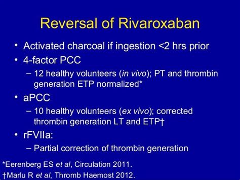 Anticoagulation Reversal