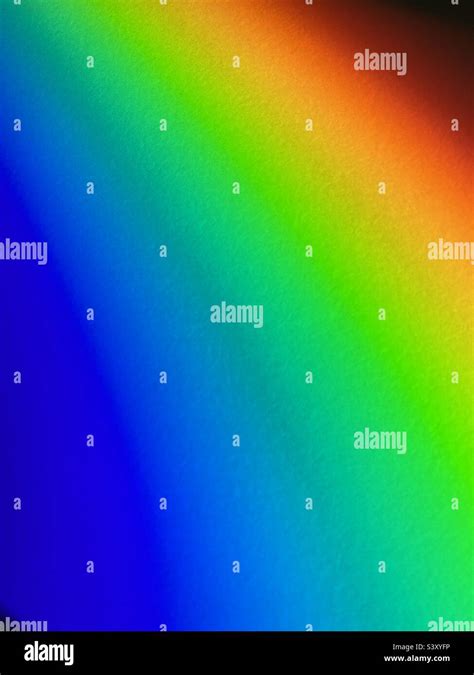 Spectrum of colors from sunlight passed through a prism - 2 Stock Photo - Alamy