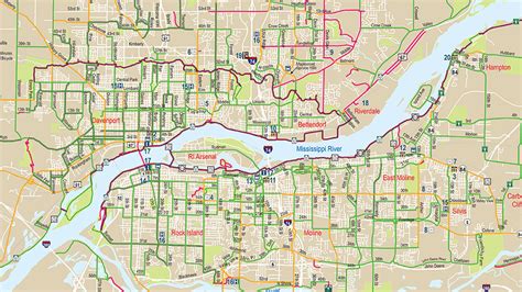 New Updated Quad Cities Bike Map Available! - Ride Illinois - Ride Illinois