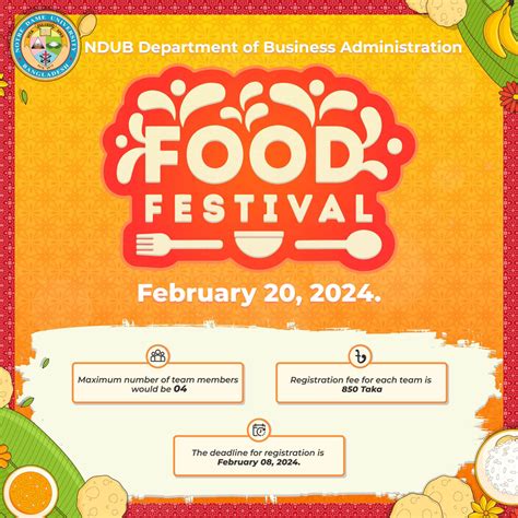 Food Festival 2024 - Notre Dame University Bangladesh