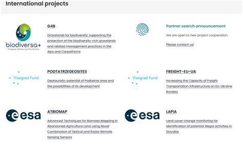 [PROJECTS] New website for projects – Institute of Geography SAS