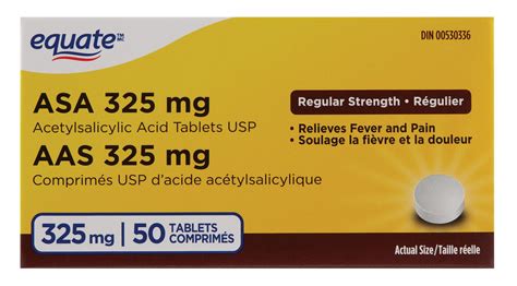 ASA 325 mg; Acetylsalicylic Acid Tablets USP | Walmart Canada