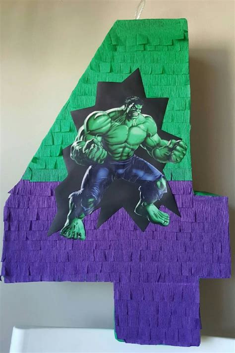 Número Pinata inspirado en Hulk | Etsy