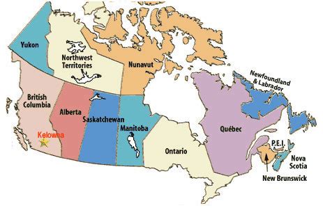 Kelowna Map - Canada